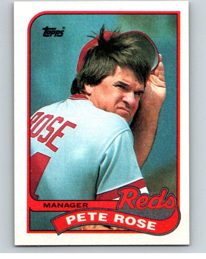 1989 Topps Baseball #505 Pete Rose MG Cincinnati Reds Image 1
