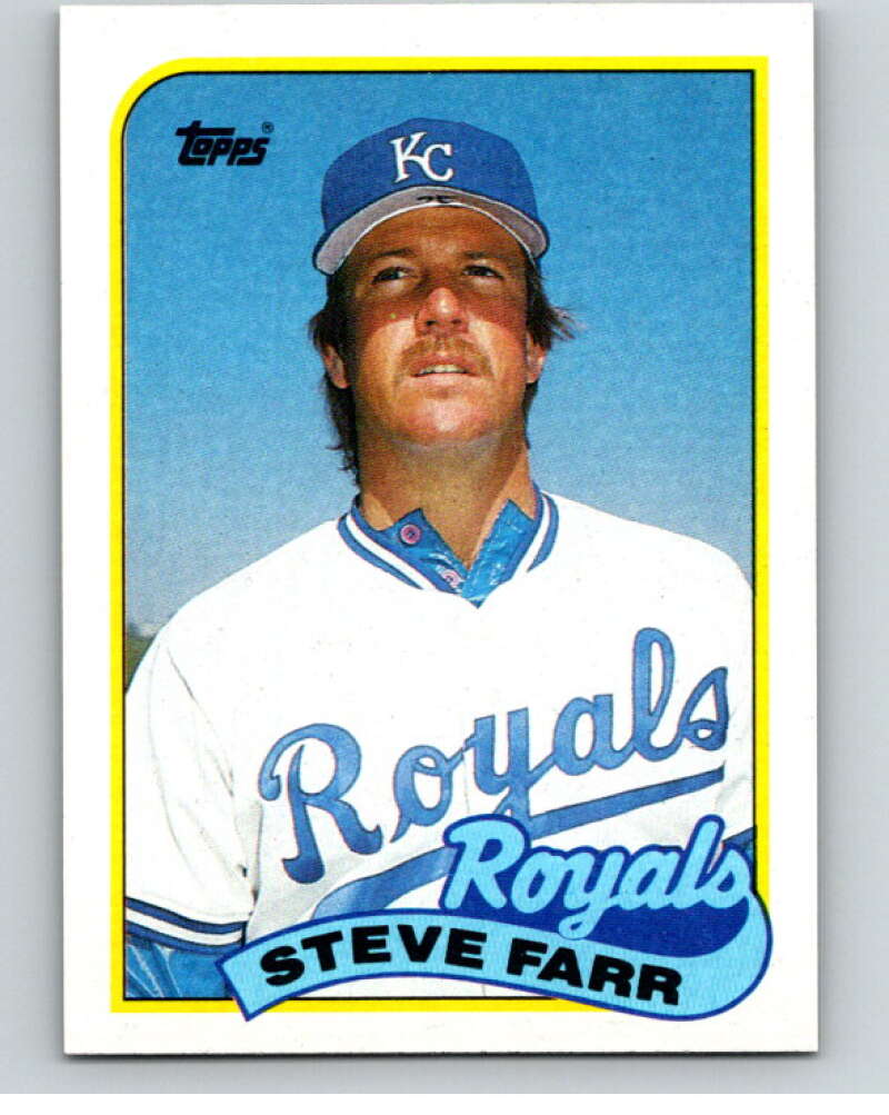 1989 Topps Baseball #507 Steve Farr Kansas City Royals Image 1