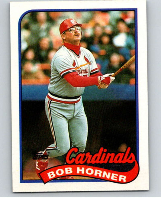1989 Topps Baseball #510 Bob Horner  St. Louis Cardinals  Image 1