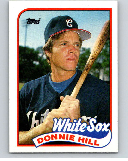 1989 Topps Baseball #512 Donnie Hill  Chicago White Sox  Image 1