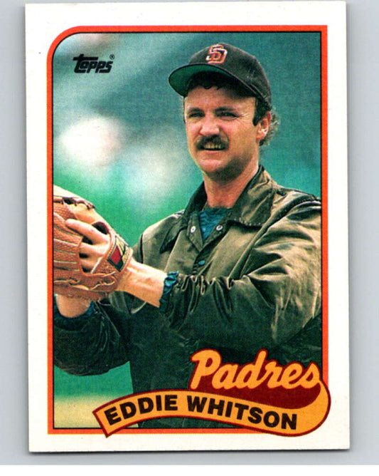 1989 Topps Baseball #516 Ed Whitson  San Diego Padres  Image 1