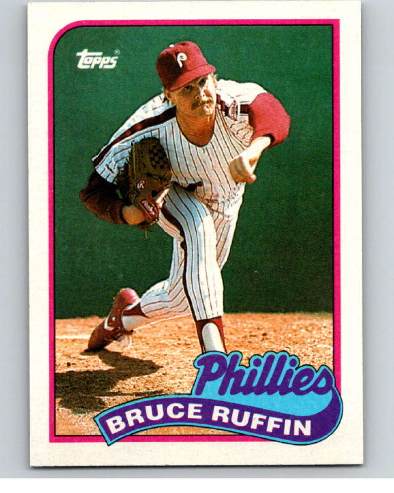 1989 Topps Baseball #518 Bruce Ruffin Philadelphia Phillies Image 1