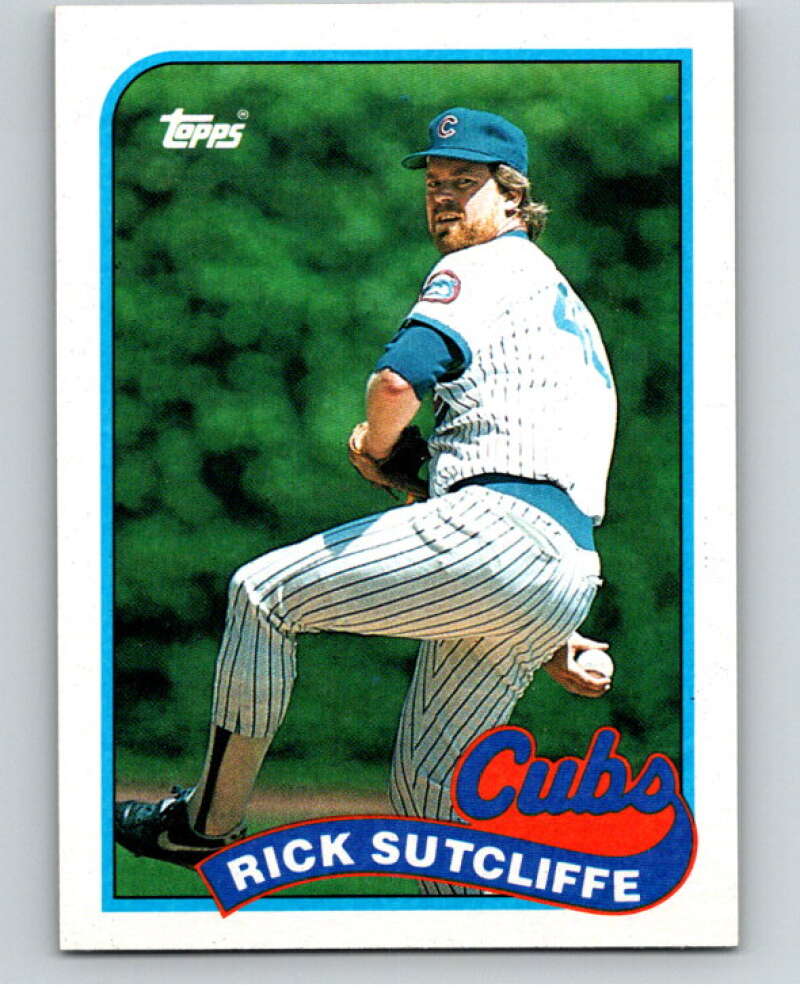 1989 Topps Baseball #520 Rick Sutcliffe Chicago Cubs Image 1