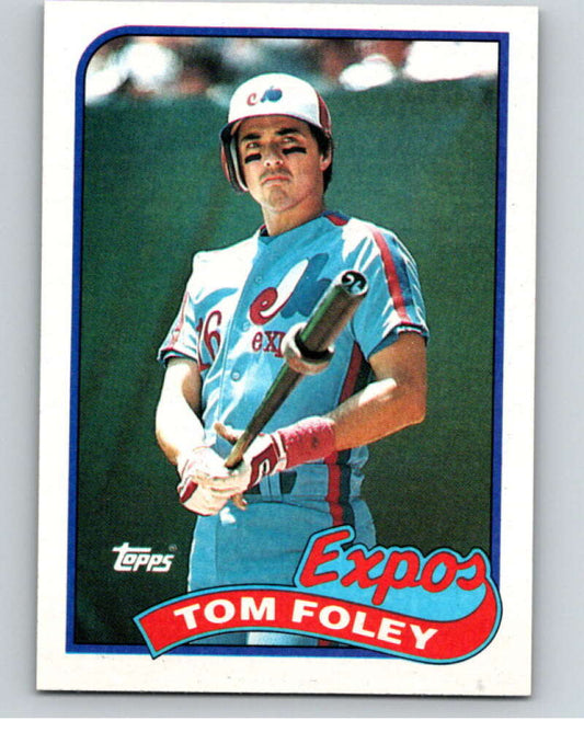 1989 Topps Baseball #529 Tom Foley  Montreal Expos  Image 1