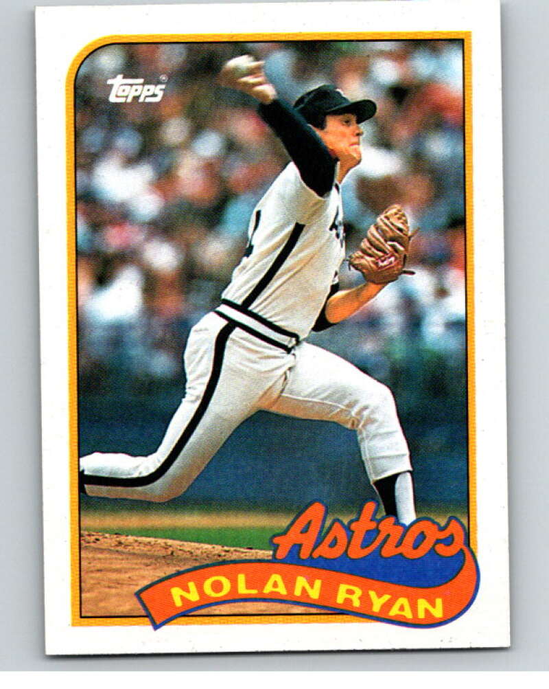 1989 Topps Baseball #530 Nolan Ryan Houston Astros – Hockey Card World Inc