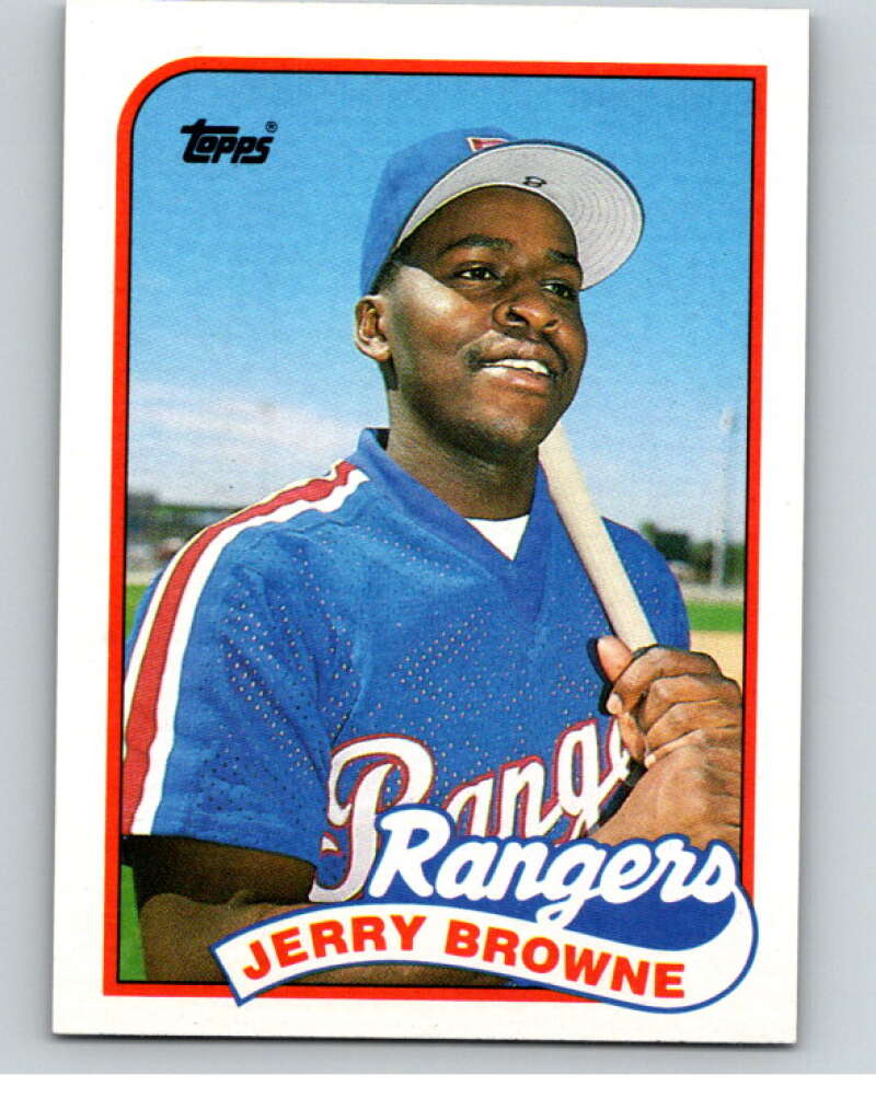 1989 Topps Baseball #532 Jerry Browne Texas Rangers Image 1