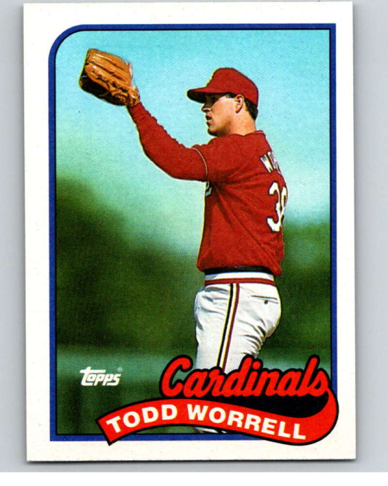 1989 Topps Baseball #535 Todd Worrell UER St. Louis Cardinals Image 1