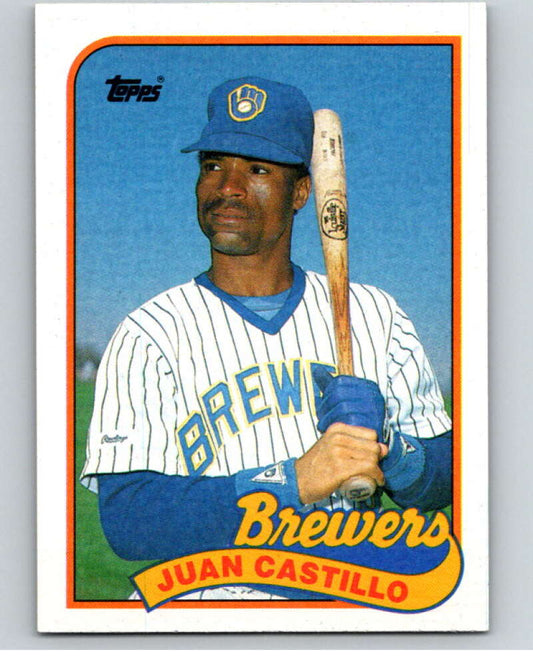 1989 Topps Baseball #538 Juan Castillo  Milwaukee Brewers  Image 1