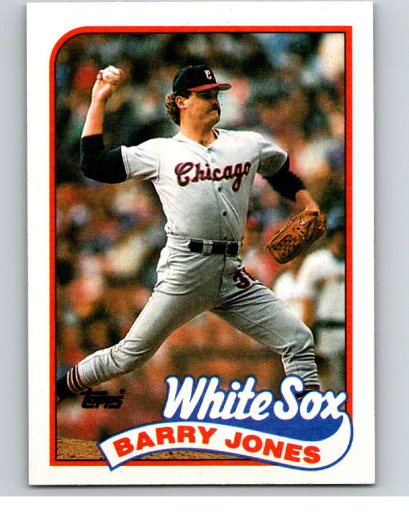 1989 Topps Baseball #539 Barry Jones Chicago White Sox Image 1