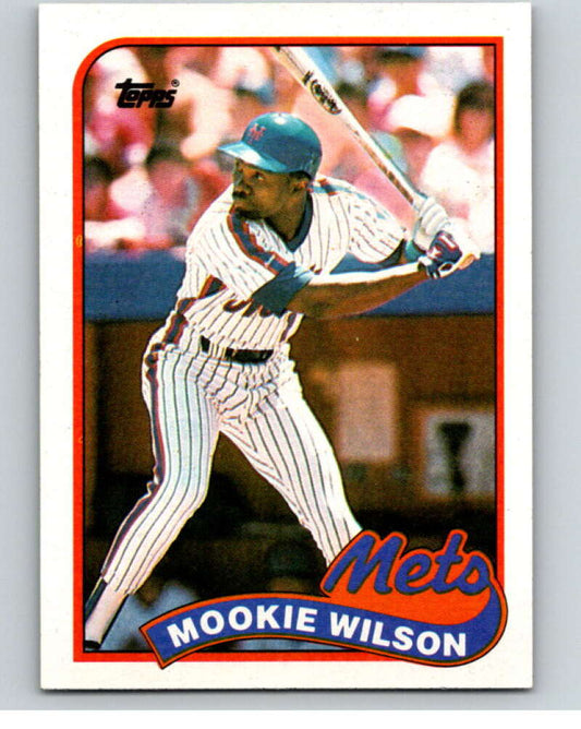 1989 Topps Baseball #545 Mookie Wilson  New York Mets  Image 1