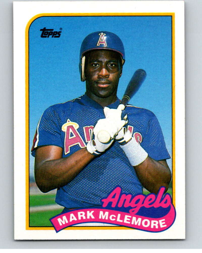 1989 Topps Baseball #547 Mark McLemore California Angels Image 1