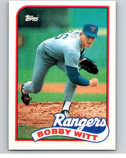 1989 Topps Baseball #548 Bobby Witt  Texas Rangers  Image 1