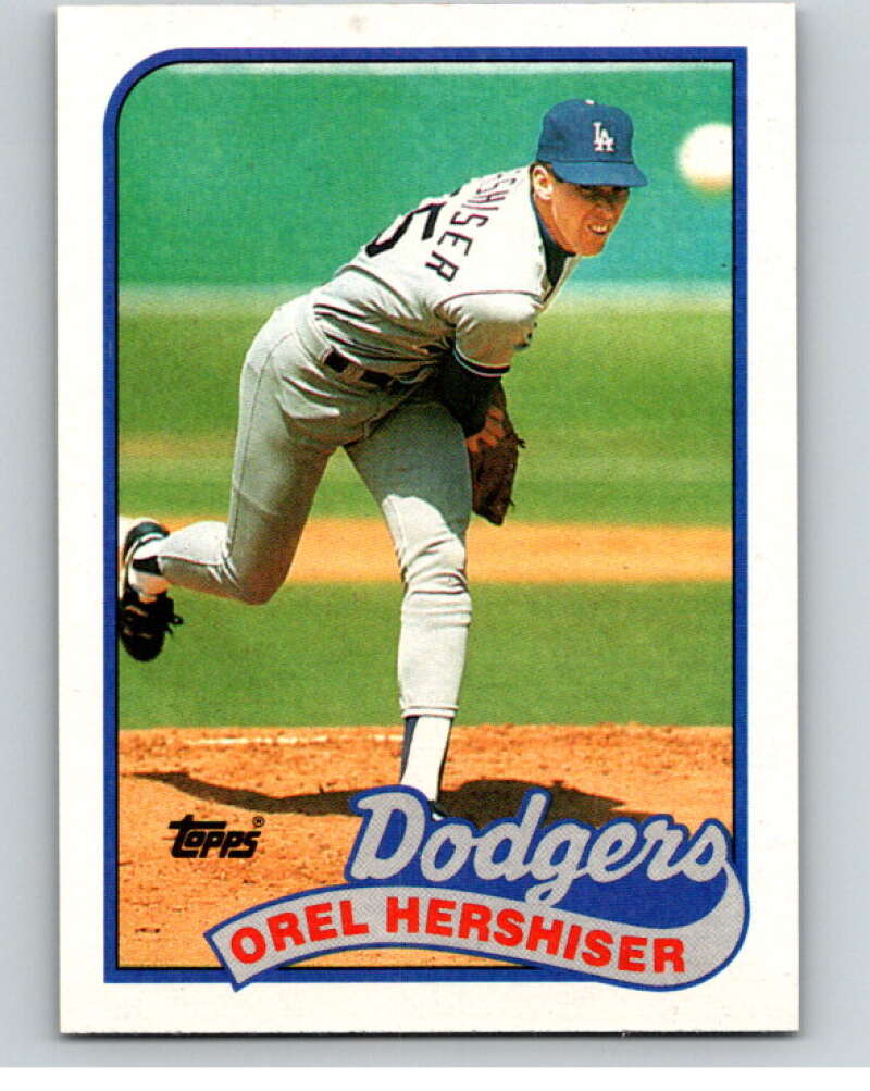 1989 Topps Baseball #550 Orel Hershiser Los Angeles Dodgers Image 1