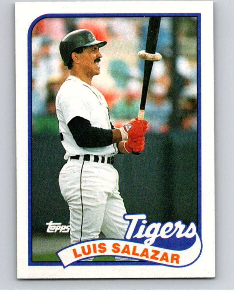 1989 Topps Baseball #553 Luis Salazar Detroit Tigers Image 1