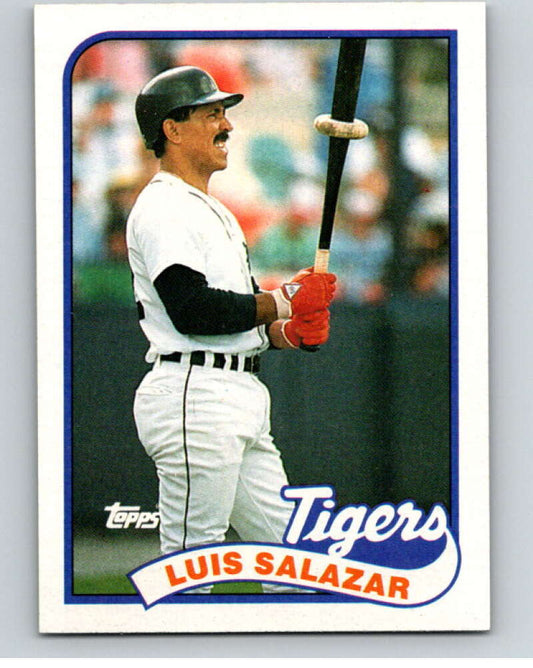 1989 Topps Baseball #553 Luis Salazar  Detroit Tigers  Image 1