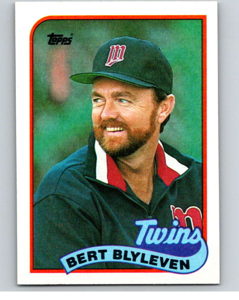 1989 Topps Baseball #555 Bert Blyleven Minnesota Twins Image 1
