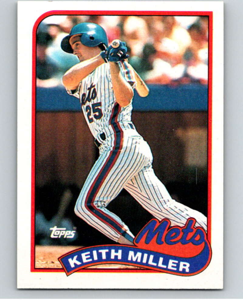 1989 Topps Baseball #557 Keith Miller New York Mets Image 1