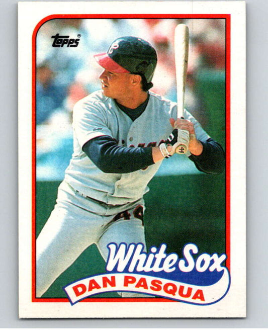 1989 Topps Baseball #558 Dan Pasqua  Chicago White Sox  Image 1