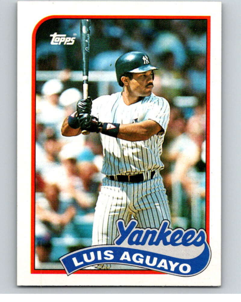 1989 Topps Baseball #561 Luis Aguayo New York Yankees Image 1