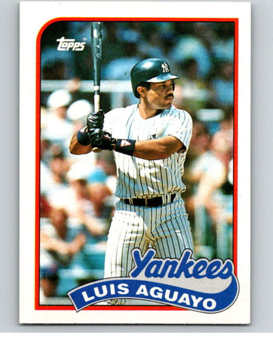 1989 Topps Baseball #561 Luis Aguayo  New York Yankees  Image 1