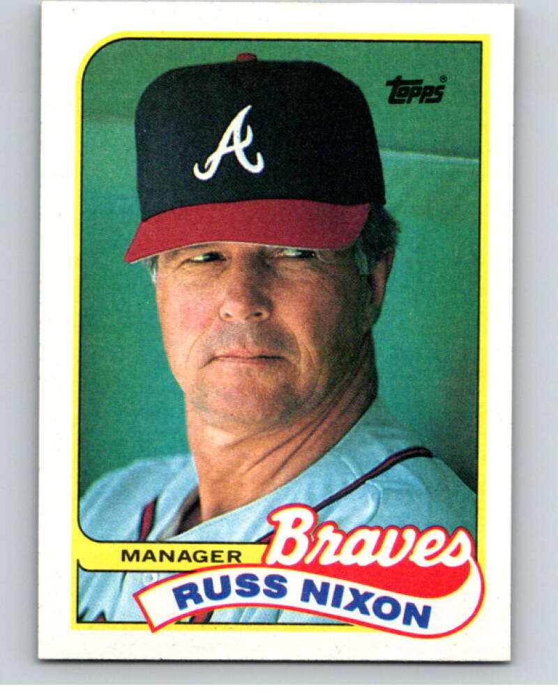 1989 Topps Baseball #564 Russ Nixon MG Atlanta Braves Image 1