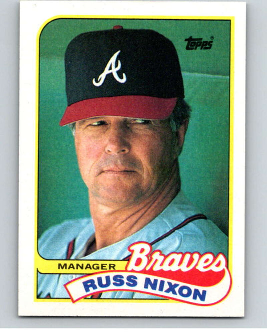 1989 Topps Baseball #564 Russ Nixon MG  Atlanta Braves  Image 1