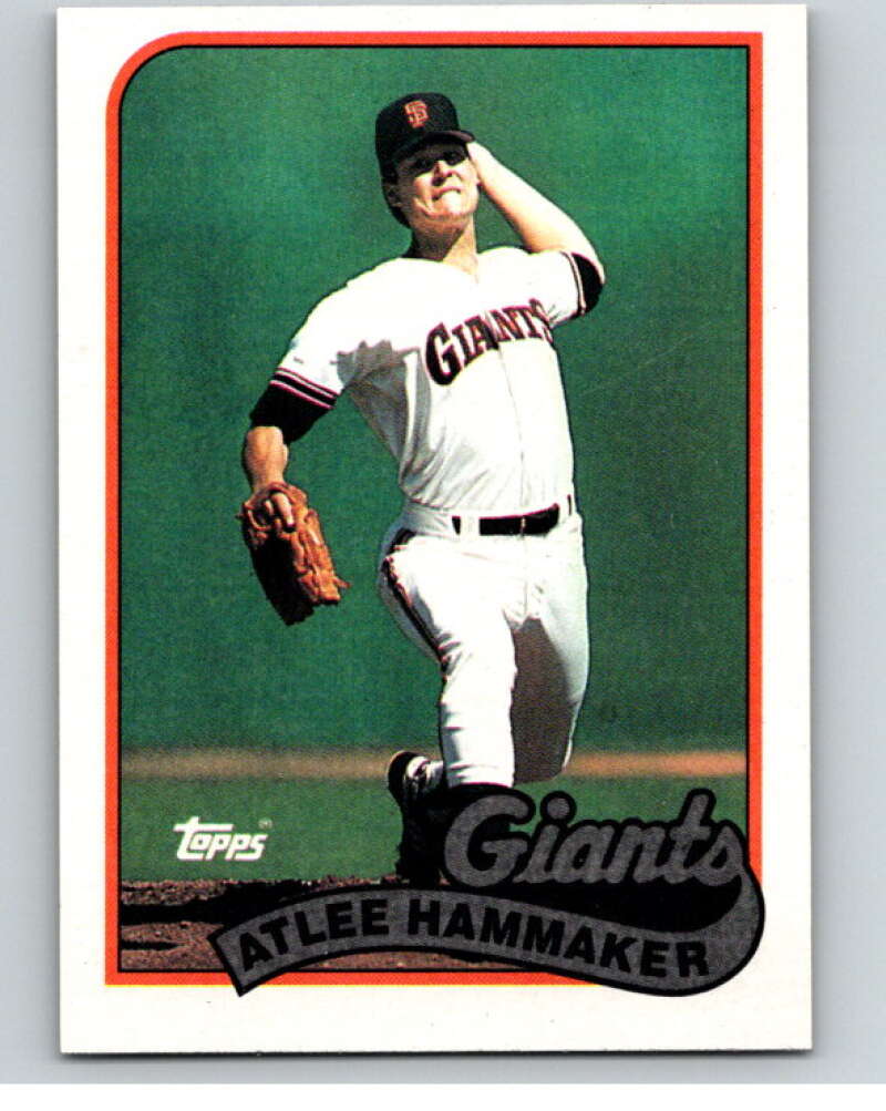 1989 Topps Baseball #572 Atlee Hammaker San Francisco Giants Image 1