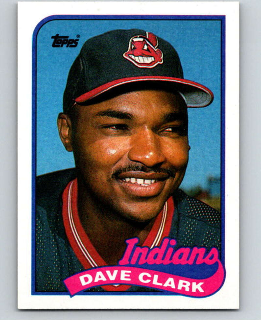 1989 Topps Baseball #574 Dave Clark  Cleveland Indians  Image 1
