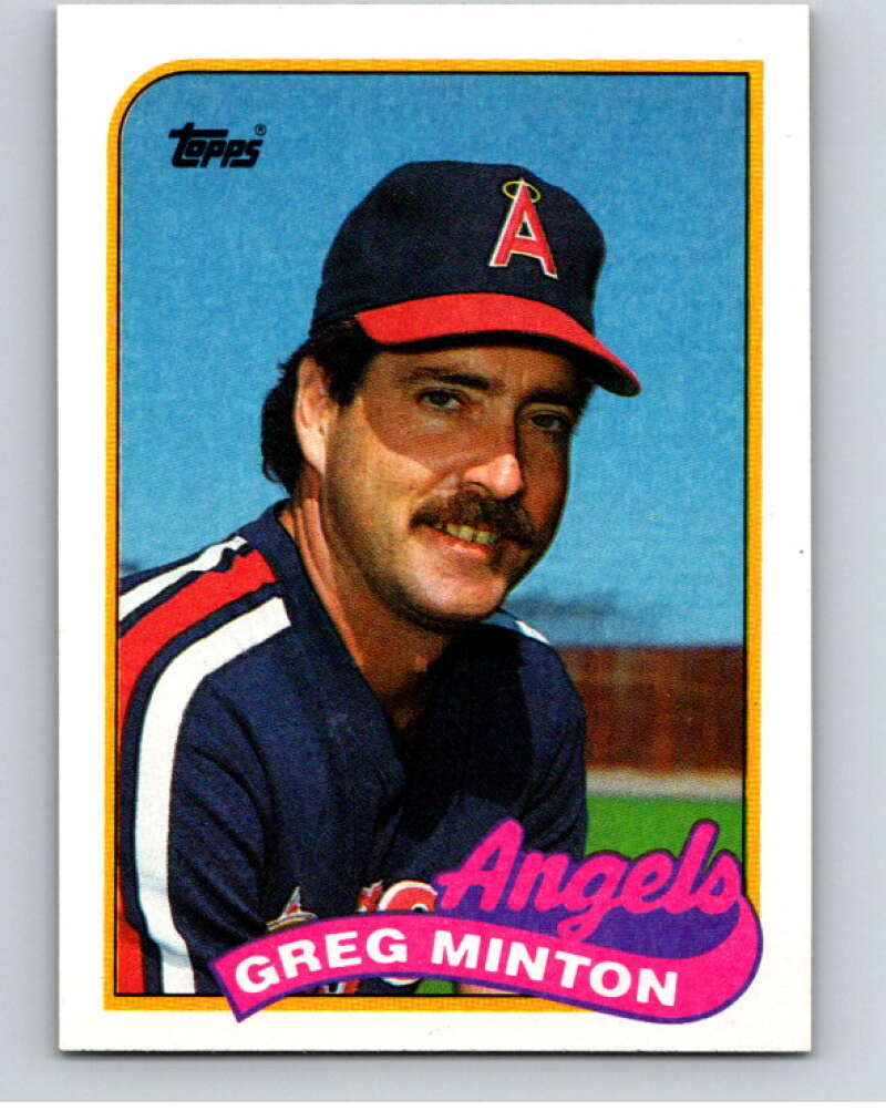 1989 Topps Baseball #576 Greg Minton California Angels Image 1