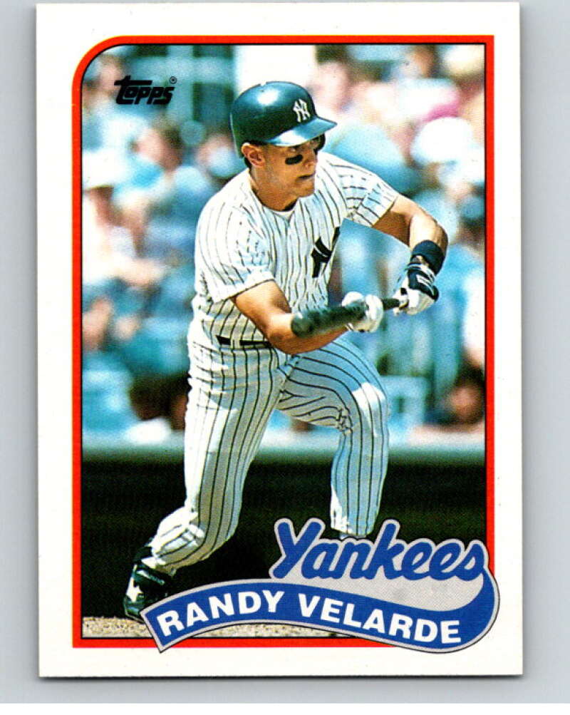 1989 Topps Baseball #584 Randy Velarde UER New York Yankees Image 1