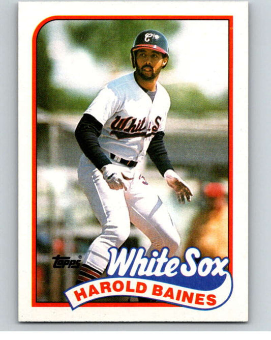 1989 Topps Baseball #585 Harold Baines  Chicago White Sox  Image 1