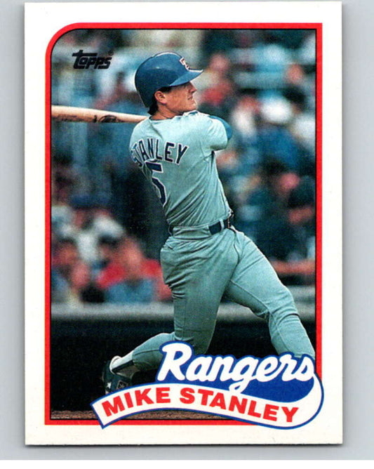 1989 Topps Baseball #587 Mike Stanley  Texas Rangers  Image 1
