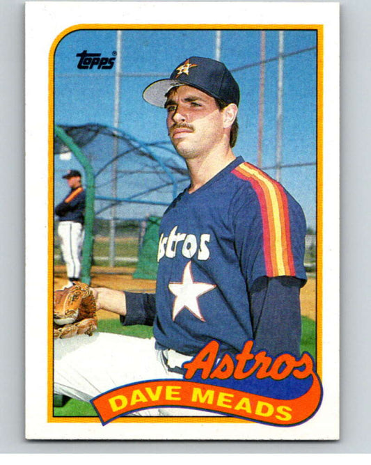 1989 Topps Baseball #589 Dave Meads  Houston Astros  Image 1