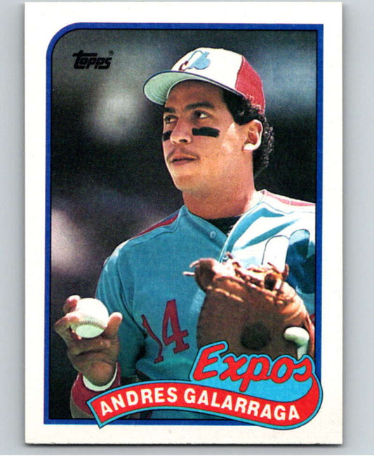 1989 Topps Baseball #590 Andres Galarraga  Montreal Expos  Image 1
