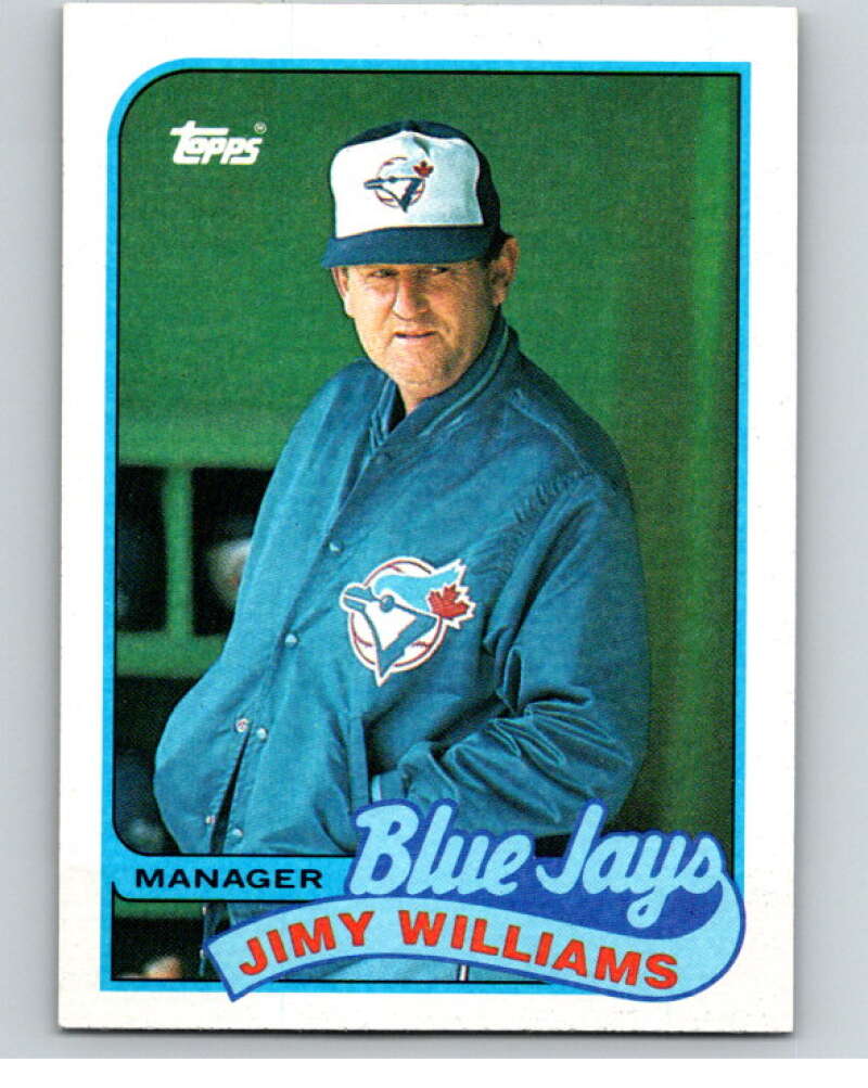 1989 Topps Baseball #594 Jimy Williams ERR Toronto Blue Jays Image 1