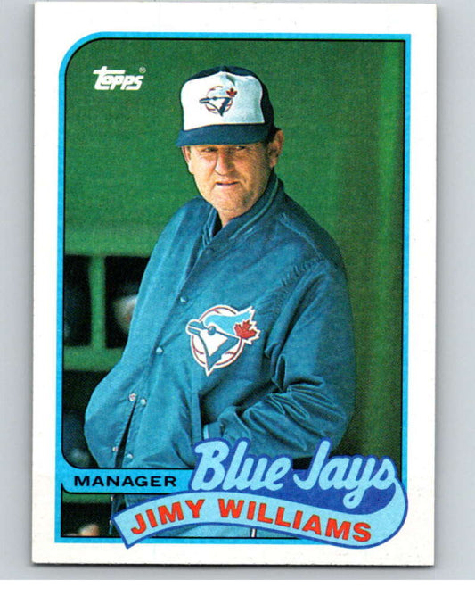 1989 Topps Baseball #594 Jimy Williams ERR  Toronto Blue Jays  Image 1