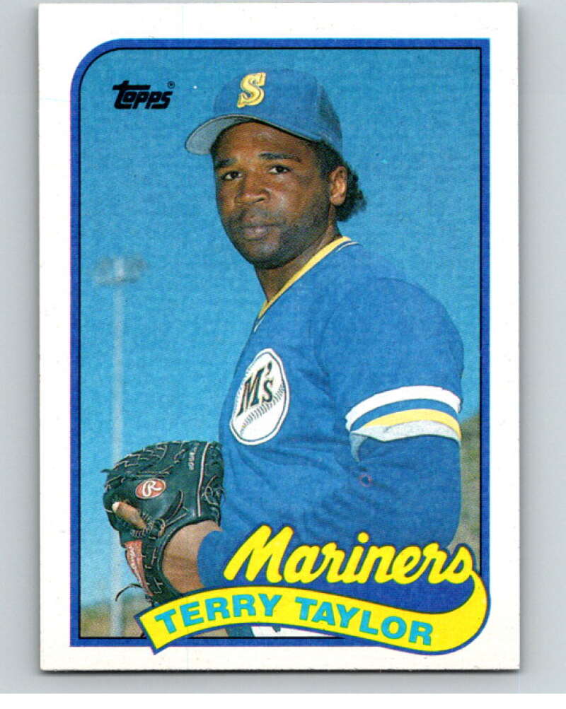 1989 Topps Baseball #597 Terry Taylor RC Rookie Seattle Mariners Image 1