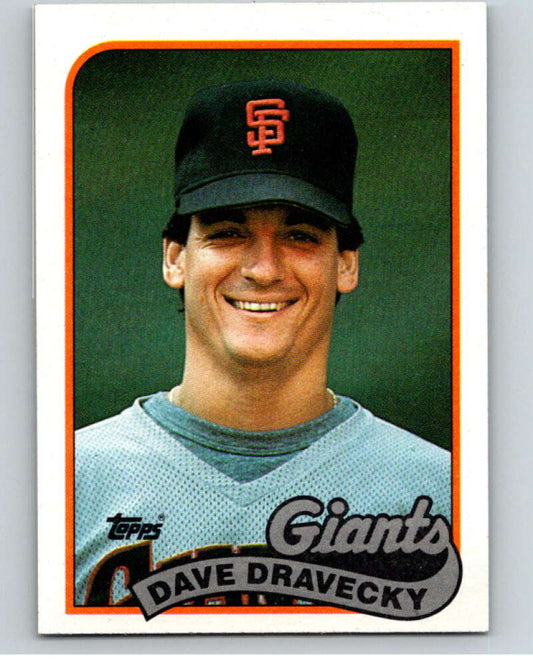 1989 Topps Baseball #601 Dave Dravecky  San Francisco Giants  Image 1