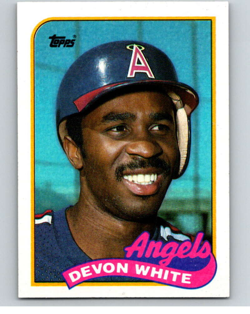 1989 Topps Baseball #602 Devon White California Angels Image 1