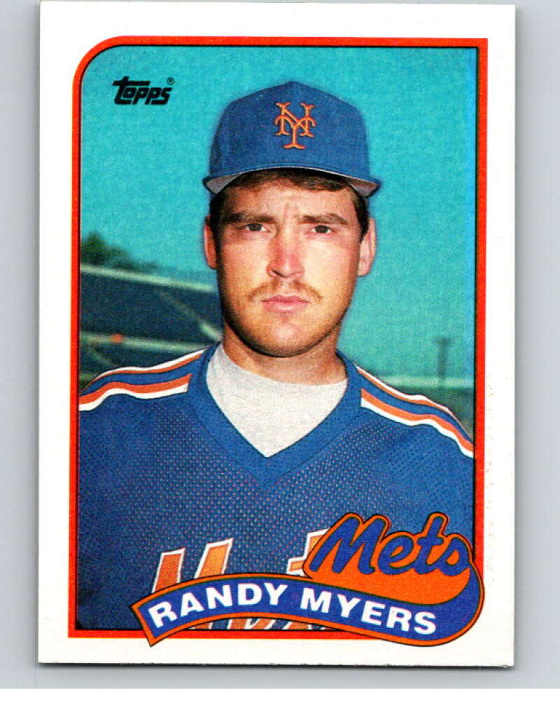 1989 Topps Baseball #610 Randy Myers New York Mets Image 1
