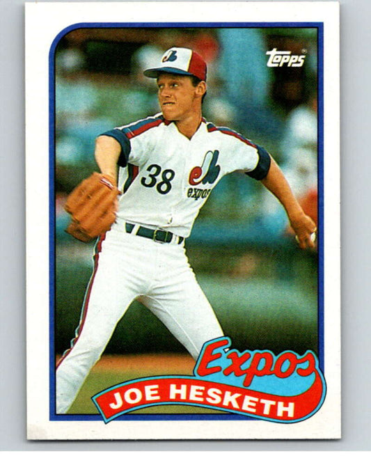 1989 Topps Baseball #614 Joe Hesketh  Montreal Expos  Image 1