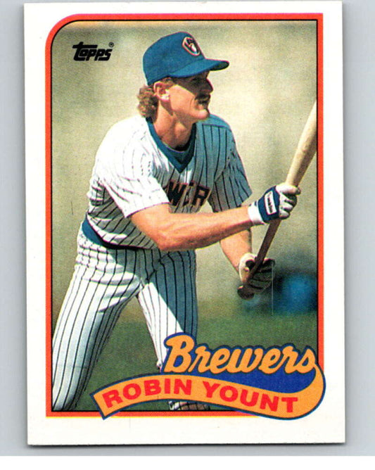 1989 Topps Baseball #615 Robin Yount  Milwaukee Brewers  Image 1