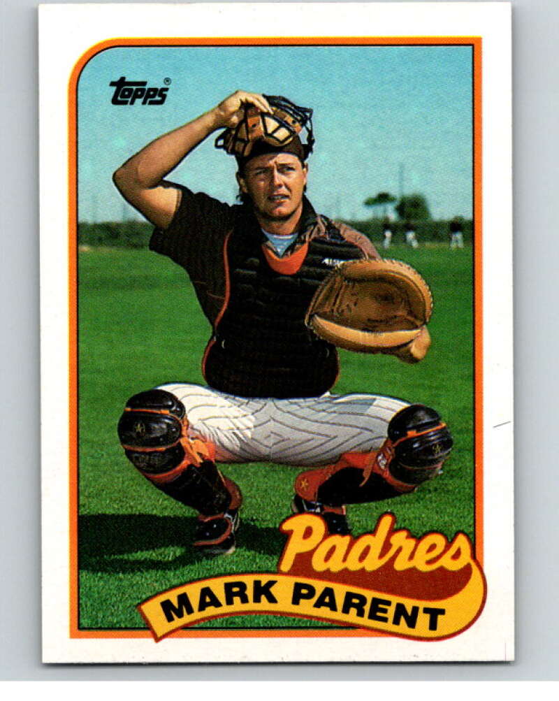 1989 Topps Baseball #617 Mark Parent RC Rookie San Diego Padres Image 1