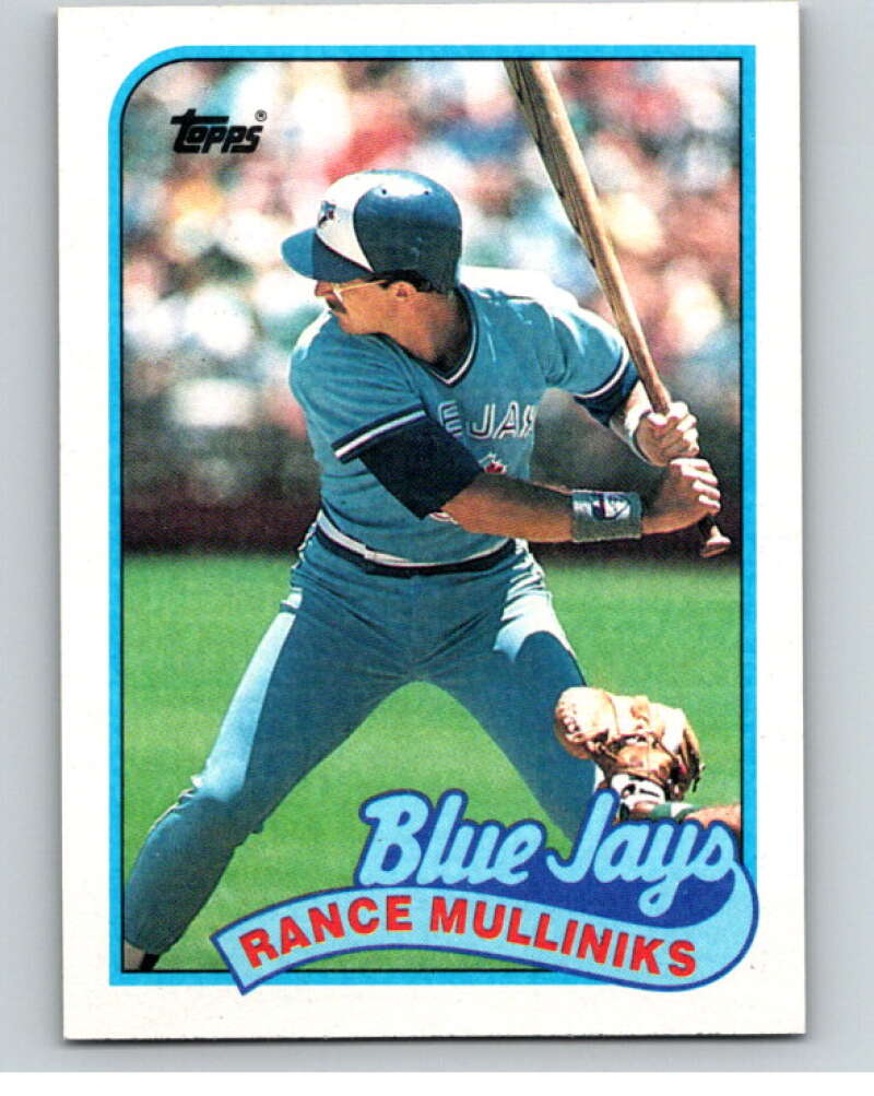 1989 Topps Baseball #618 Rance Mulliniks Toronto Blue Jays Image 1