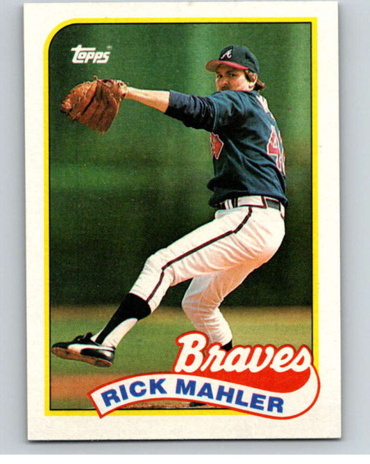 1989 Topps Baseball #621 Rick Mahler  Atlanta Braves  Image 1