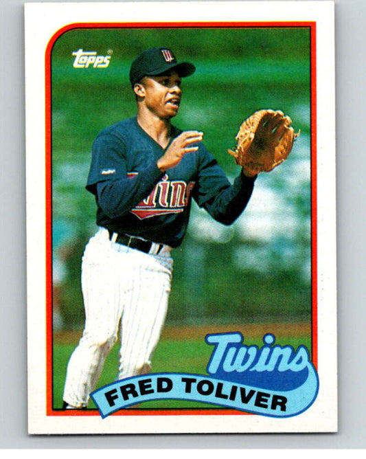 1989 Topps Baseball #623 Fred Toliver  Minnesota Twins  Image 1