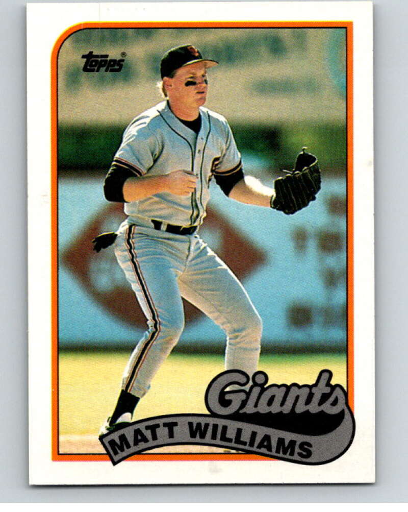 1989 Topps Baseball #628 Matt Williams San Francisco Giants Image 1