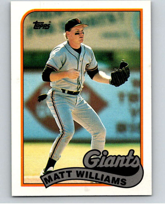 1989 Topps Baseball #628 Matt Williams  San Francisco Giants  Image 1