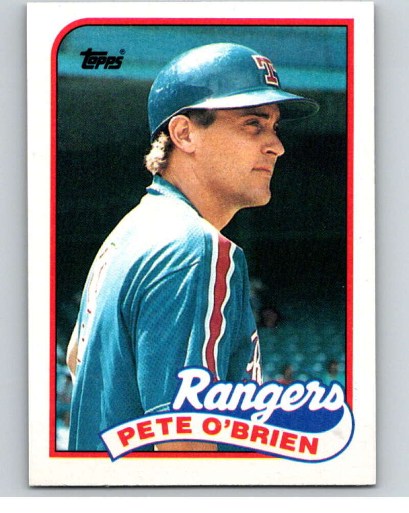 1989 Topps Baseball #629 Pete O'Brien Texas Rangers Image 1