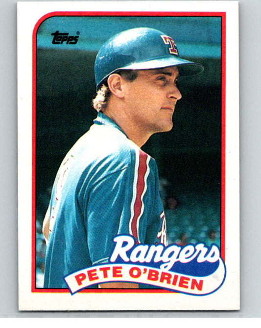 1989 Topps Baseball #629 Pete O'Brien  Texas Rangers  Image 1